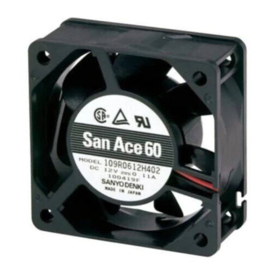 Sanyo 109R0624G4D01 Ventilator