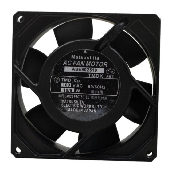 Matsushita ASE902519 Ventilator