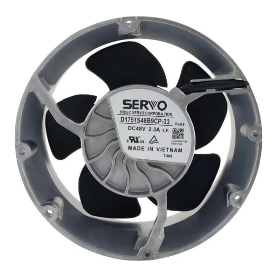 Nidec/SERVO D1751S48B9CP-54 Ventilator