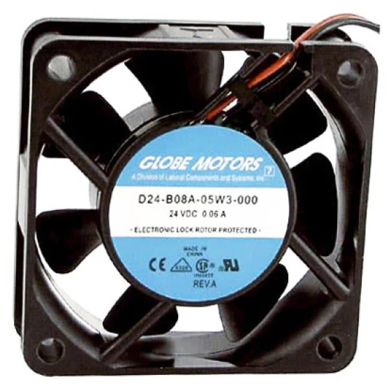 Globe Motors D24-B08A-05W3-000 Ventilator