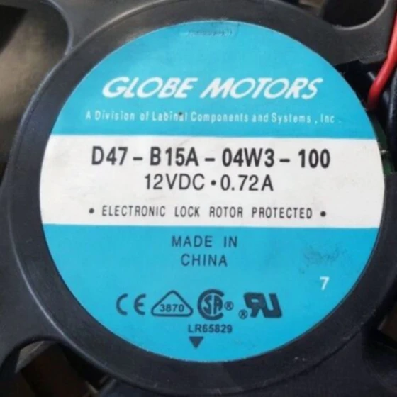 Globe-motorer D47-B15A-04W3-100 Ventilator
