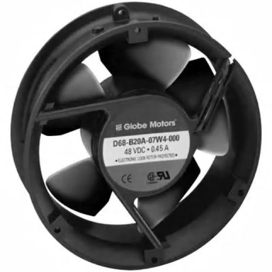 Globe Motors D68-B20A-07W4-000 Ventilator