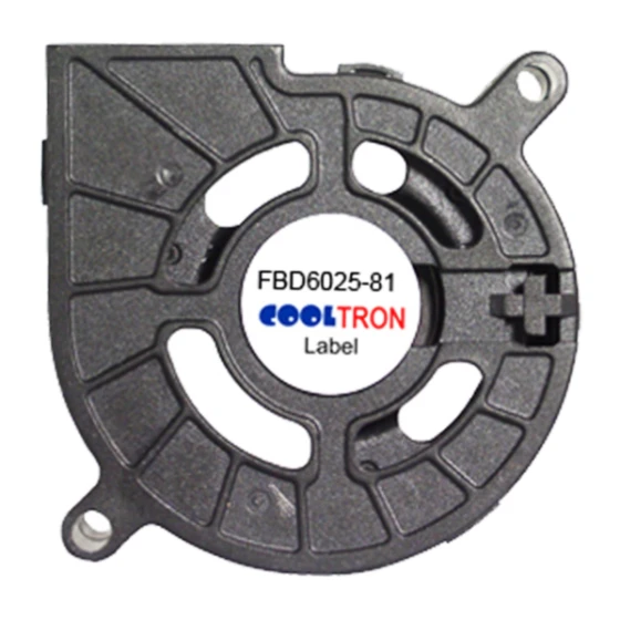 Cooltron Industrial Supply FBD6025B12W3-81-4JC1 ventilator