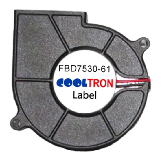 Cooltron Industrial Supply FBD7530B12W3-61-3F ventilator