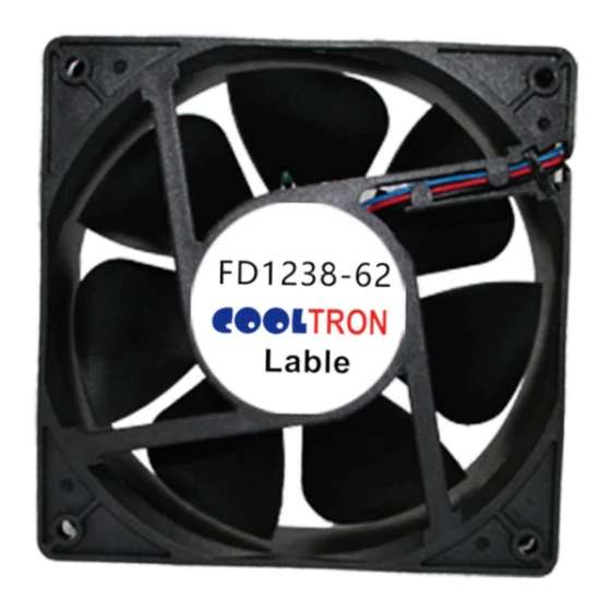 Cooltron Industrial Supply FD1238B12W3-62-2R ventilator