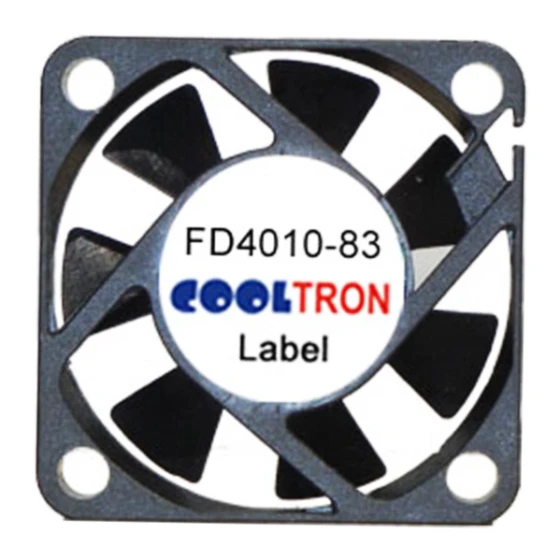 Cooltron Industrial Supply FD4010B12W5-83-2N4 ventilator