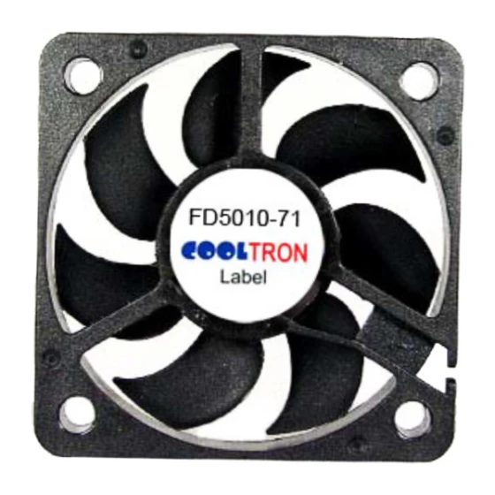 Cooltron Industrial Supply FD5010B12W7-71-2N ventilator