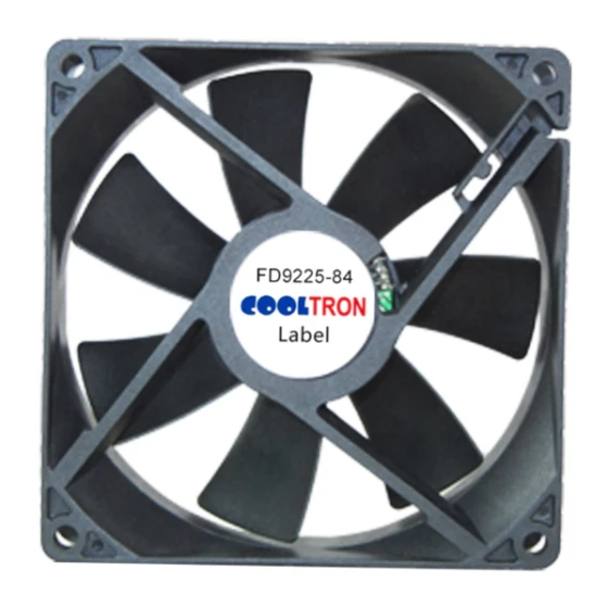 Cooltron Industrial Supply FD9225B12W7-84-4JC4 ventilator