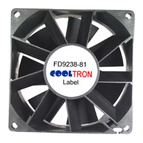 Cooltron Industrial Supply FD9238B12W5-81-2RX.C ventilator